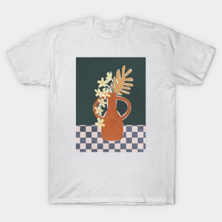 Pottery Flowers Table 3 T-Shirt